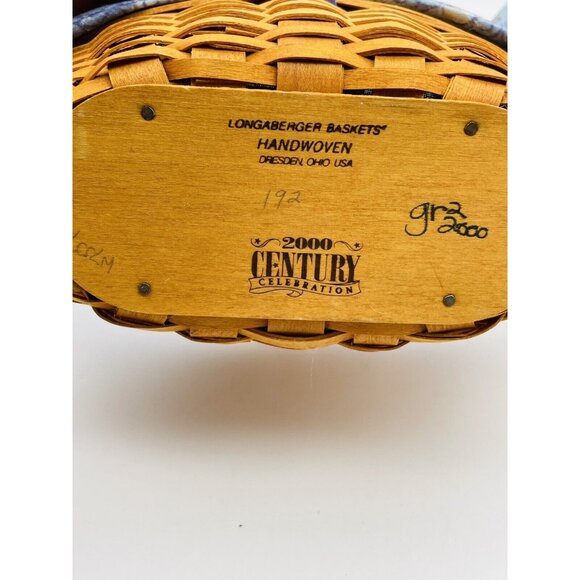 Longaberger Century Celebration Collectors Club/2000 Cheers Basket Lot - Picture 8 of 9